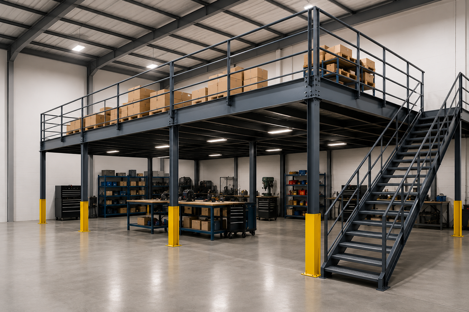 Structural Mezzanine Installation CLIFFS PALLET RACK INSTALLATION